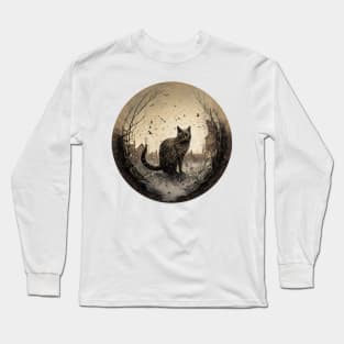 Unleash Your Inner Cat Warrior with Unique Designs Long Sleeve T-Shirt